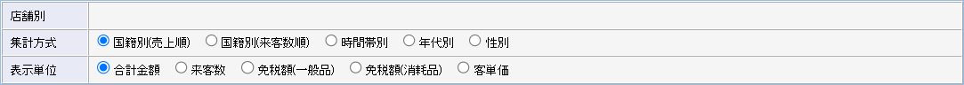 集計条件