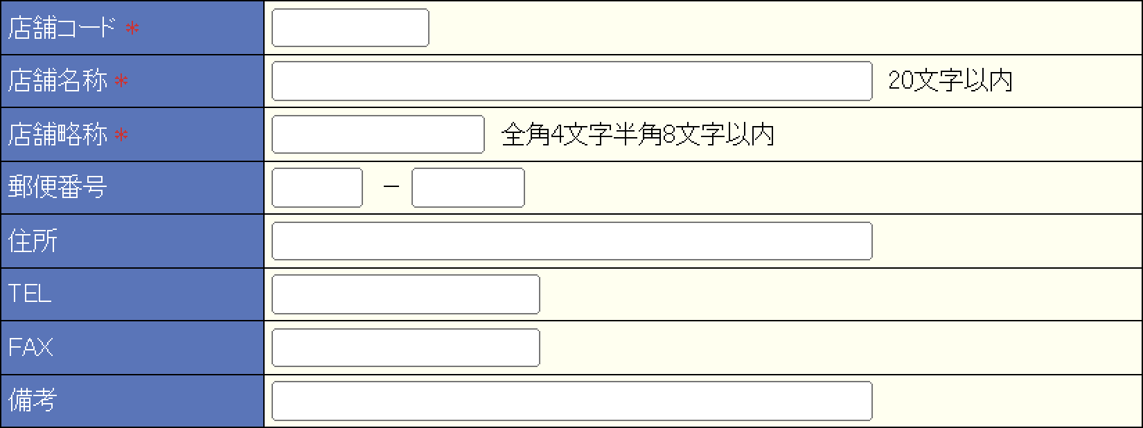 その他店舗登録